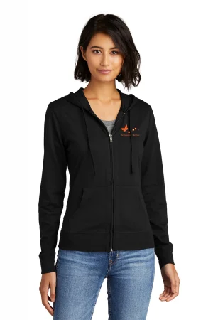 District Women's Fitted Jersey Full-Zip Hoodie DT2100 - TEST PRODUCT